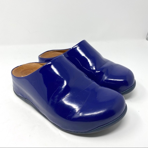 blue clogs